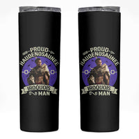 Proud Haudenosaunee Iroquois Man Skinny Tumbler Mohawk Tribe Native American - Wonder Print Shop