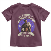 Proud Haudenosaunee Iroquois Man Toddler T Shirt Mohawk Tribe Native American - Wonder Print Shop