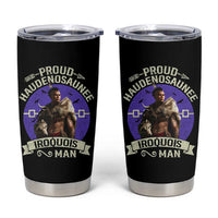 Proud Haudenosaunee Iroquois Man Tumbler Cup Mohawk Tribe Native American - Wonder Print Shop