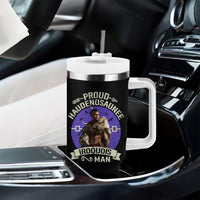 Proud Haudenosaunee Iroquois Man Tumbler With Handle Mohawk Tribe Native American - Wonder Print Shop
