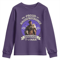 Proud Haudenosaunee Iroquois Man Youth Sweatshirt Mohawk Tribe Native American - Wonder Print Shop