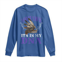 Mohawk It's In My DNA Long Sleeve Shirt Native American Pride Mohawk Gustoweh - Wonder Print Shop