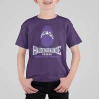 Proud Haudenosaunee Native American T Shirt For Kid Iroquois People Of The Longhouse - Wonder Print Shop