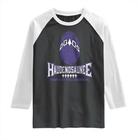 Proud Haudenosaunee Native American Raglan Shirt Iroquois People Of The Longhouse - Wonder Print Shop