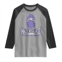 Proud Haudenosaunee Native American Raglan Shirt Iroquois People Of The Longhouse - Wonder Print Shop