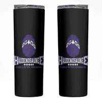 Proud Haudenosaunee Native American Skinny Tumbler Iroquois People Of The Longhouse - Wonder Print Shop