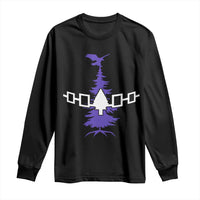 Iroquois Flag Haudenosaunee Iroquoian Native American Tribe Tree of Life Long Sleeve Shirt - Wonder Print Shop