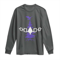 Iroquois Flag Haudenosaunee Iroquoian Native American Tribe Tree of Life Long Sleeve Shirt - Wonder Print Shop
