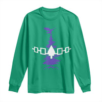 Iroquois Flag Haudenosaunee Iroquoian Native American Tribe Tree of Life Long Sleeve Shirt - Wonder Print Shop