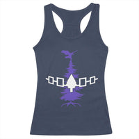 Iroquois Flag Haudenosaunee Iroquoian Native American Tribe Tree of Life Racerback Tank Top - Wonder Print Shop