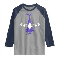 Iroquois Flag Haudenosaunee Iroquoian Native American Tribe Tree of Life Raglan Shirt - Wonder Print Shop