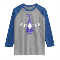 Iroquois Flag Haudenosaunee Iroquoian Native American Tribe Tree of Life Raglan Shirt - Wonder Print Shop