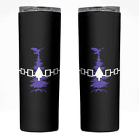 Iroquois Flag Haudenosaunee Iroquoian Native American Tribe Tree of Life Skinny Tumbler - Wonder Print Shop
