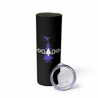 Iroquois Flag Haudenosaunee Iroquoian Native American Tribe Tree of Life Skinny Tumbler - Wonder Print Shop