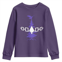 Iroquois Flag Haudenosaunee Iroquoian Native American Tribe Tree of Life Youth Sweatshirt - Wonder Print Shop