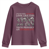 Unless Your Ancestors Look Like This You're Probably An Immigrant Youth Sweatshirt Native American Indian - Wonder Print Shop