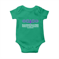 Proud Haudenosaunee Baby Onesie Iroquois Flag People Of The Longhouse - Wonder Print Shop