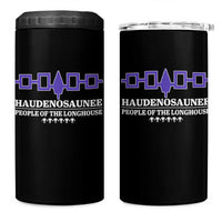 Proud Haudenosaunee 4 in 1 Can Cooler Tumbler Iroquois Flag People Of The Longhouse - Wonder Print Shop