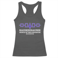 Proud Haudenosaunee Racerback Tank Top Iroquois Flag People Of The Longhouse - Wonder Print Shop