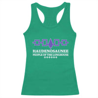 Proud Haudenosaunee Racerback Tank Top Iroquois Flag People Of The Longhouse - Wonder Print Shop