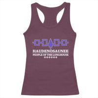 Proud Haudenosaunee Racerback Tank Top Iroquois Flag People Of The Longhouse - Wonder Print Shop