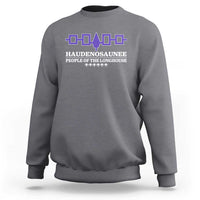 Proud Haudenosaunee Sweatshirt Iroquois Flag People Of The Longhouse - Wonder Print Shop