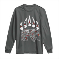 Native American Alaska Grizzly Bear Claw Indian Pride Long Sleeve Shirt - Wonder Print Shop