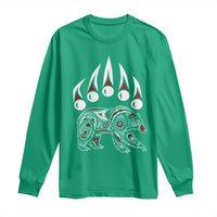 Native American Alaska Grizzly Bear Claw Indian Pride Long Sleeve Shirt - Wonder Print Shop