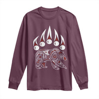 Native American Alaska Grizzly Bear Claw Indian Pride Long Sleeve Shirt - Wonder Print Shop