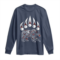 Native American Alaska Grizzly Bear Claw Indian Pride Long Sleeve Shirt - Wonder Print Shop
