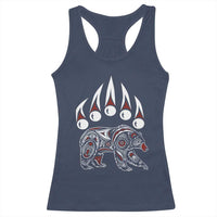 Native American Alaska Grizzly Bear Claw Indian Pride Racerback Tank Top - Wonder Print Shop