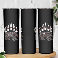 Native American Alaska Grizzly Bear Claw Indian Pride Skinny Tumbler - Wonder Print Shop