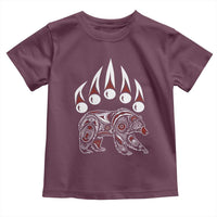 Native American Alaska Grizzly Bear Claw Indian Pride Toddler T Shirt - Wonder Print Shop
