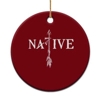 Native American Indian Tomahawk Indigenous Pride Ceramic Ornament