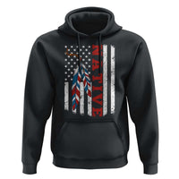 Native American Feathers Vintage USA Flag Hoodie Proud Indigenous People - Wonder Print Shop