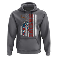 Native American Feathers Vintage USA Flag Hoodie Proud Indigenous People - Wonder Print Shop
