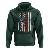 Native American Feathers Vintage USA Flag Hoodie Proud Indigenous People - Wonder Print Shop