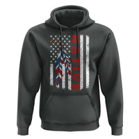Native American Feathers Vintage USA Flag Hoodie Proud Indigenous People - Wonder Print Shop