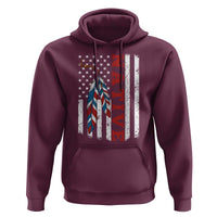 Native American Feathers Vintage USA Flag Hoodie Proud Indigenous People - Wonder Print Shop