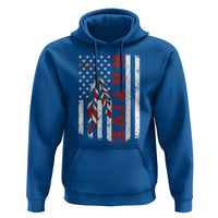 Native American Feathers Vintage USA Flag Hoodie Proud Indigenous People - Wonder Print Shop