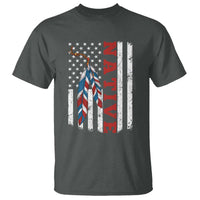 Native American Feathers Vintage USA Flag T Shirt Proud Indigenous People - Wonder Print Shop