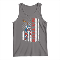 Native American Feathers Vintage USA Flag Tank Top Proud Indigenous People - Wonder Print Shop