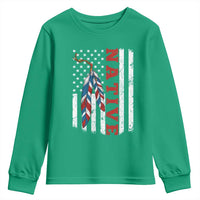 Native American Feathers Vintage USA Flag Youth Sweatshirt Proud Indigenous People - Wonder Print Shop