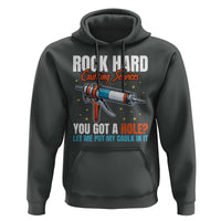Funny Rock Hard Caulking Services Hoodie Offensive Embarrassing Inappropriate Adult Humor - Wonder Print Shop