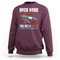 Funny Rock Hard Caulking Services Sweatshirt Offensive Embarrassing Inappropriate Adult Humor - Wonder Print Shop
