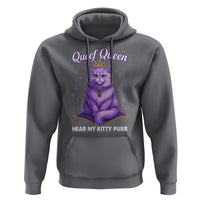 Funny Queef Queen Cat Hoodie Hear My Kitty Purr Inappropriate Dirty Adult Humor - Wonder Print Shop