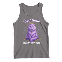 Funny Queef Queen Cat Tank Top Hear My Kitty Purr Inappropriate Dirty Adult Humor - Wonder Print Shop