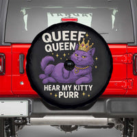 Funny Queef Queen Cat Spare Tire Cover Hear My Kitty Purr Inappropriate Dirty Adult Humor Jokes - Wonder Print Shop