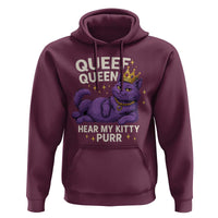 Funny Queef Queen Cat Hoodie Hear My Kitty Purr Inappropriate Dirty Adult Humor Jokes - Wonder Print Shop