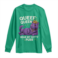 Funny Queef Queen Cat Long Sleeve Shirt Hear My Kitty Purr Inappropriate Dirty Adult Humor Jokes - Wonder Print Shop